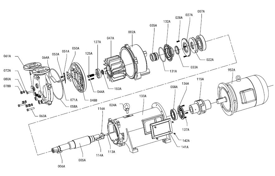 2bv液環真空泵結構圖（tú）